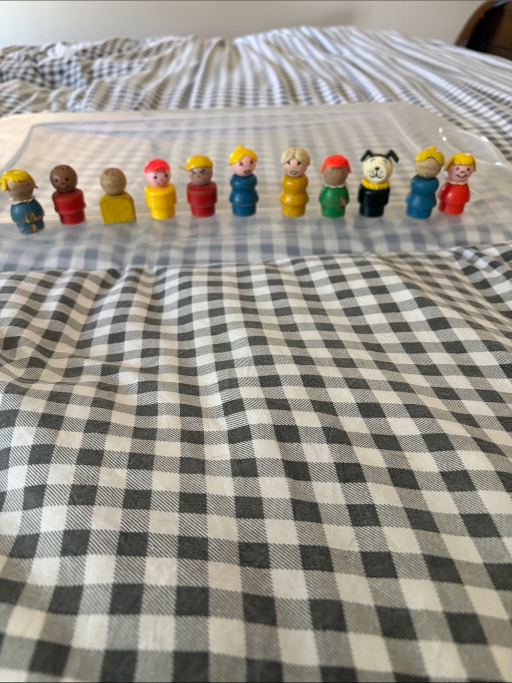 Classic Wooden Peg People Set - Multicolor Kids Toy